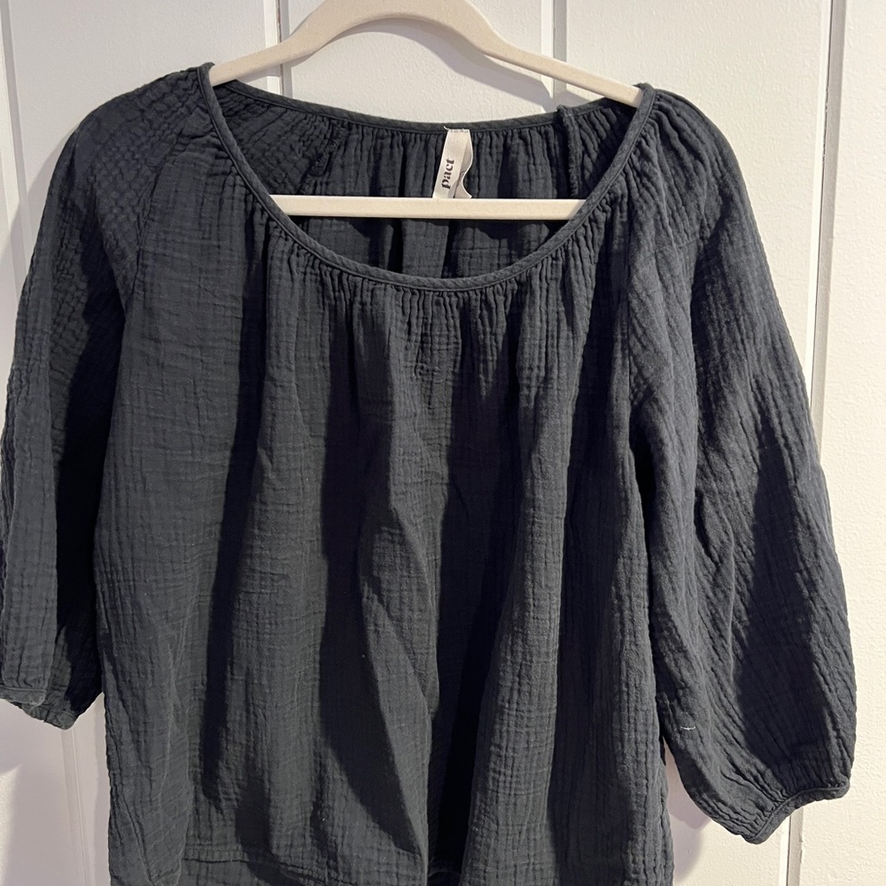 Pact Charcoal Blouse